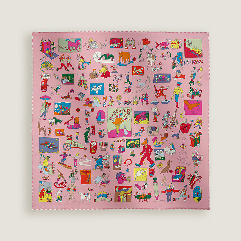 Carre Libre scarf 70 - Pink | Hermès Canada